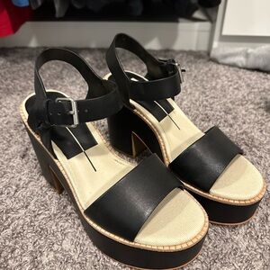 Size 7 Dolce Vita Black Platform Sandals